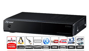 Xtrend ET 4000 HD DVB-S2 SAT Receiver Δορυφορικος Δεκτης Linux